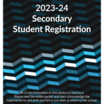 Cover of the secondary student registration book