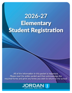 Image is of the first page of the elementary student registration book.